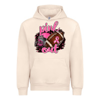 Sandshell Pink Out Football Urban Hoodie - BarkalooDesign