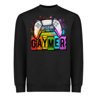 Black gaymer lgbtq gaming Heavyweight Sweatshirt - OliviaCreatesArt