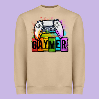 Gaymer Lgbtq Gaming Heavyweight Sweatshirt Designed By Oliviacreatesart