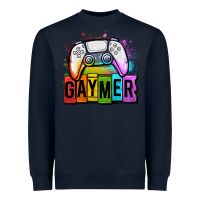 Navy gaymer lgbtq gaming Heavyweight Sweatshirt - OliviaCreatesArt