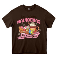 Chocolate Brown christmas tis the season mexican Heavy Core Tee - MaliasSmallBusiness