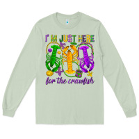 Matcha I'm just here for the Crawfish Long Sleeve Tee - HowdyJamesFarm
