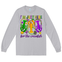 Moon Dust I'm just here for the Crawfish Long Sleeve Tee - HowdyJamesFarm