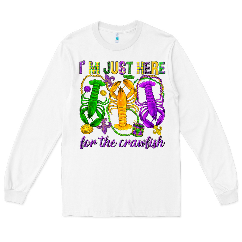 I'm Just Here For The Crawfish Long Sleeve Tee by HowdyJamesFarm | Teevron