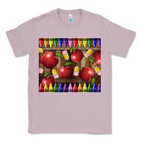 Lilac Crayons And Apples Classic Tee - LillyAllenDesigns