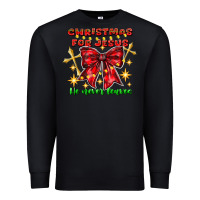 Black festive christmas message with crosses Premium Sweatshirt - CowhideDigitalArt