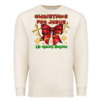 Sandshell festive christmas message with crosses Premium Sweatshirt - CowhideDigitalArt