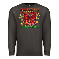 Smoke festive christmas message with crosses Premium Sweatshirt - CowhideDigitalArt