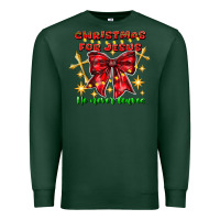 Sports Green festive christmas message with crosses Premium Sweatshirt - CowhideDigitalArt