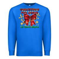 True Royal festive christmas message with crosses Premium Sweatshirt - CowhideDigitalArt
