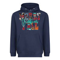 Navy merry christmas y'all Heavyweight Hoodie - CowhideDigitalArt