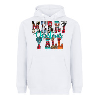 White merry christmas y'all Heavyweight Hoodie - CowhideDigitalArt