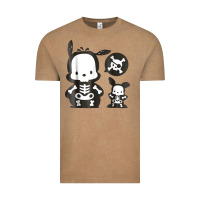 Vintage Coffee pochacco skeleton halloween shirt Vintage Tee - longCreatives