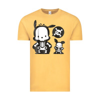 Vintage Mustard pochacco skeleton halloween shirt Vintage Tee - longCreatives