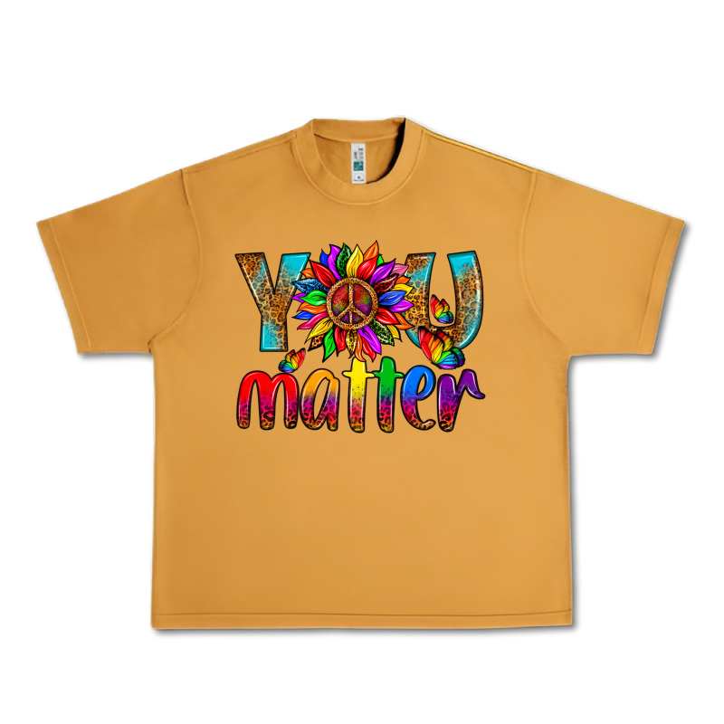 Lgbtq+ You Matter With Leopard Urban Heavy Tee by NancyCooperArtShop | Teevron