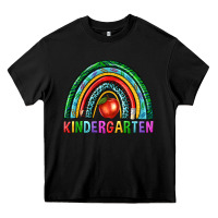 Black rainbow kindergarten Heavy Core Tee - NancyCooperArtShop