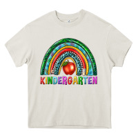 Cream rainbow kindergarten Heavy Core Tee - NancyCooperArtShop