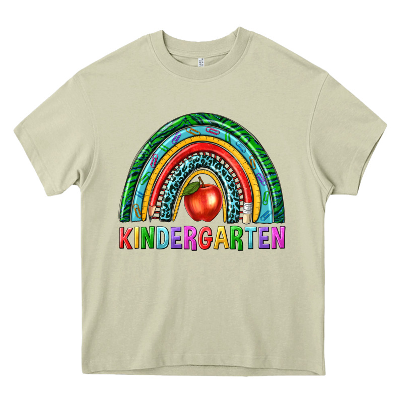 Rainbow Kindergarten Heavy Core Tee by NancyCooperArtShop | Teevron