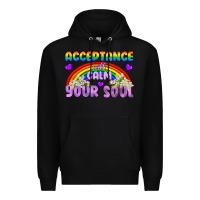 Black Lgbtq Acceptance Will Calm Your Soul Premium Hoodie - BundleAndBundleShop