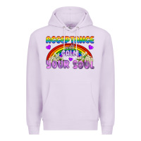 Lilac Lgbtq Acceptance Will Calm Your Soul Premium Hoodie - BundleAndBundleShop