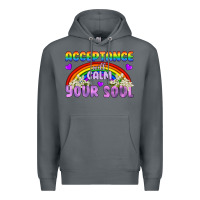 Rock Lgbtq Acceptance Will Calm Your Soul Premium Hoodie - BundleAndBundleShop