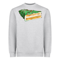 Heather Grey green christmas cake fa element 1 Heavyweight Sweatshirt - FaDigitalArtStudio