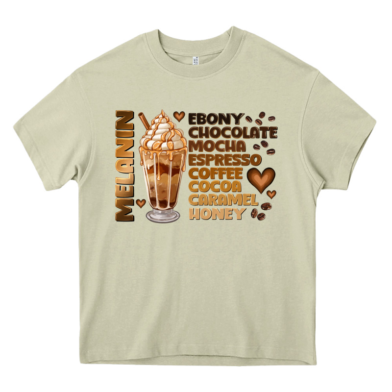 Melanin Coffee Heavy Core Tee by JahusDesignShop | Teevron