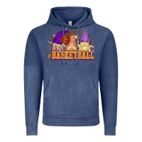 Vintage Denim Basketball gnomes Vintage Hoodie - NancyCooperArtShop