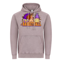Vintage Zinc Basketball gnomes Vintage Hoodie - NancyCooperArtShop