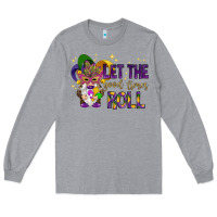 Heather Grey Let the good times roll with gnome Long Sleeve Tee - HowdyJamesFarm