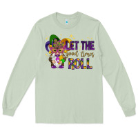 Matcha Let the good times roll with gnome Long Sleeve Tee - HowdyJamesFarm