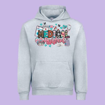 Medical Assistant Urban Hoodie Designed By Barkaloodesign