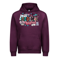 Mauve Wine medical assistant Urban Hoodie - BarkalooDesign