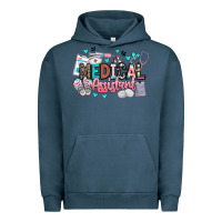Pigment Midnight Navy medical assistant Urban Hoodie - BarkalooDesign