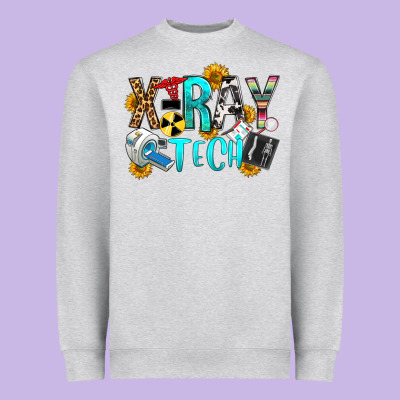 X Ray Tech Heavyweight Sweatshirt Designed By Oliviacreatesart
