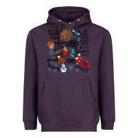 Plum winter festive essentials Heavyweight Hoodie - CowhideDigitalArt