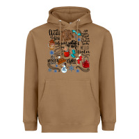 Toasted Coconut winter festive essentials Heavyweight Hoodie - CowhideDigitalArt