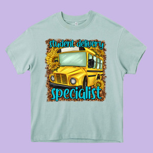 Student Delivery Specialist Heavy Core Tee Designed By Nancycooperartshop