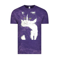 Cloud Purple tuxedo cat t  shirt tuxedo cat t  shirt Vintage Tee - longCreatives