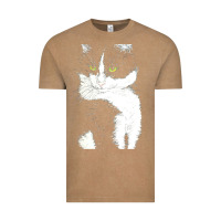 Vintage Coffee tuxedo cat t  shirt tuxedo cat t  shirt Vintage Tee - longCreatives