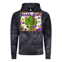 Cloud Black Mardi Gras fleur de lis Vintage Hoodie - NancyCooperArtShop