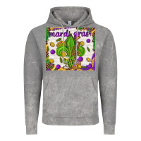 Cloud Rock Mardi Gras fleur de lis Vintage Hoodie - NancyCooperArtShop