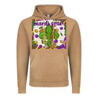 Vintage Camel Mardi Gras fleur de lis Vintage Hoodie - NancyCooperArtShop