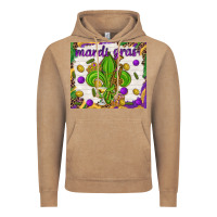 Vintage Coffee Mardi Gras fleur de lis Vintage Hoodie - NancyCooperArtShop