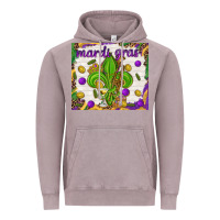 Vintage Zinc Mardi Gras fleur de lis Vintage Hoodie - NancyCooperArtShop