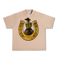 Burro horseshoe and cowgirl Urban Heavy Tee - JahusDesignShop