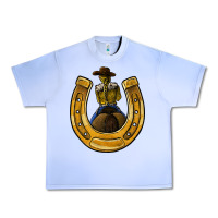 Grape Ice horseshoe and cowgirl Urban Heavy Tee - JahusDesignShop