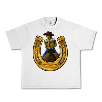 Lunar Rock horseshoe and cowgirl Urban Heavy Tee - JahusDesignShop