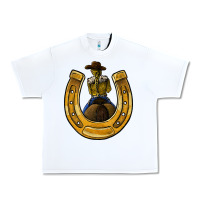 Horseshoe And Cowgirl Urban Heavy Tee | Teevron