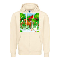 Sandshell farm life seamless pattern Zipper Hoodie - FaDigitalArtStudio